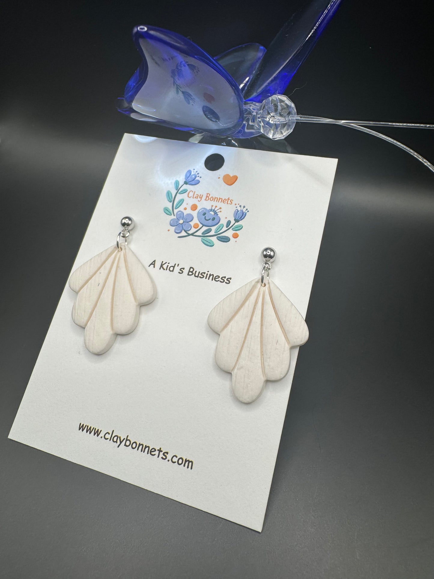 Creamy White Earrings