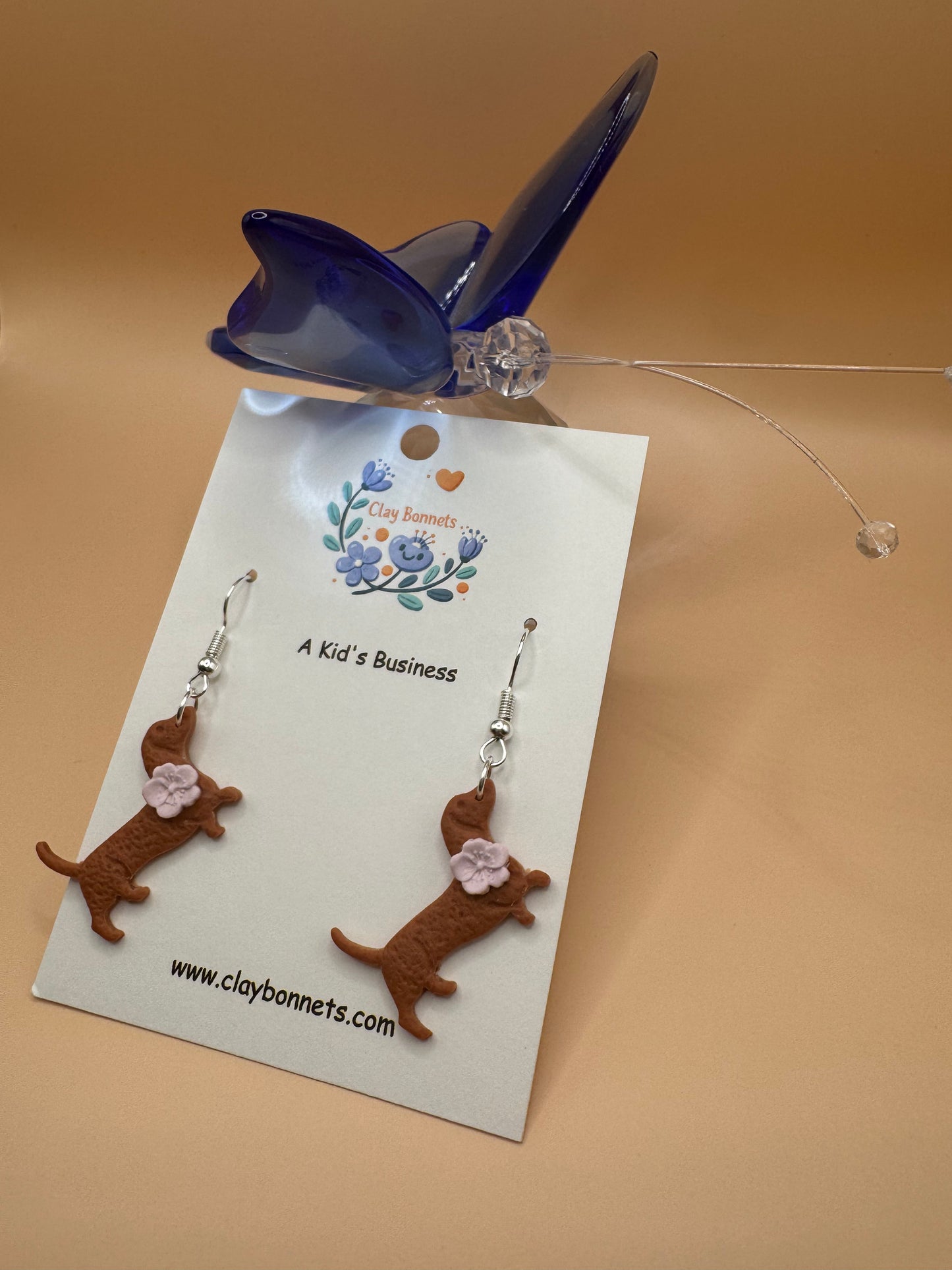 Dachshund with a Flower