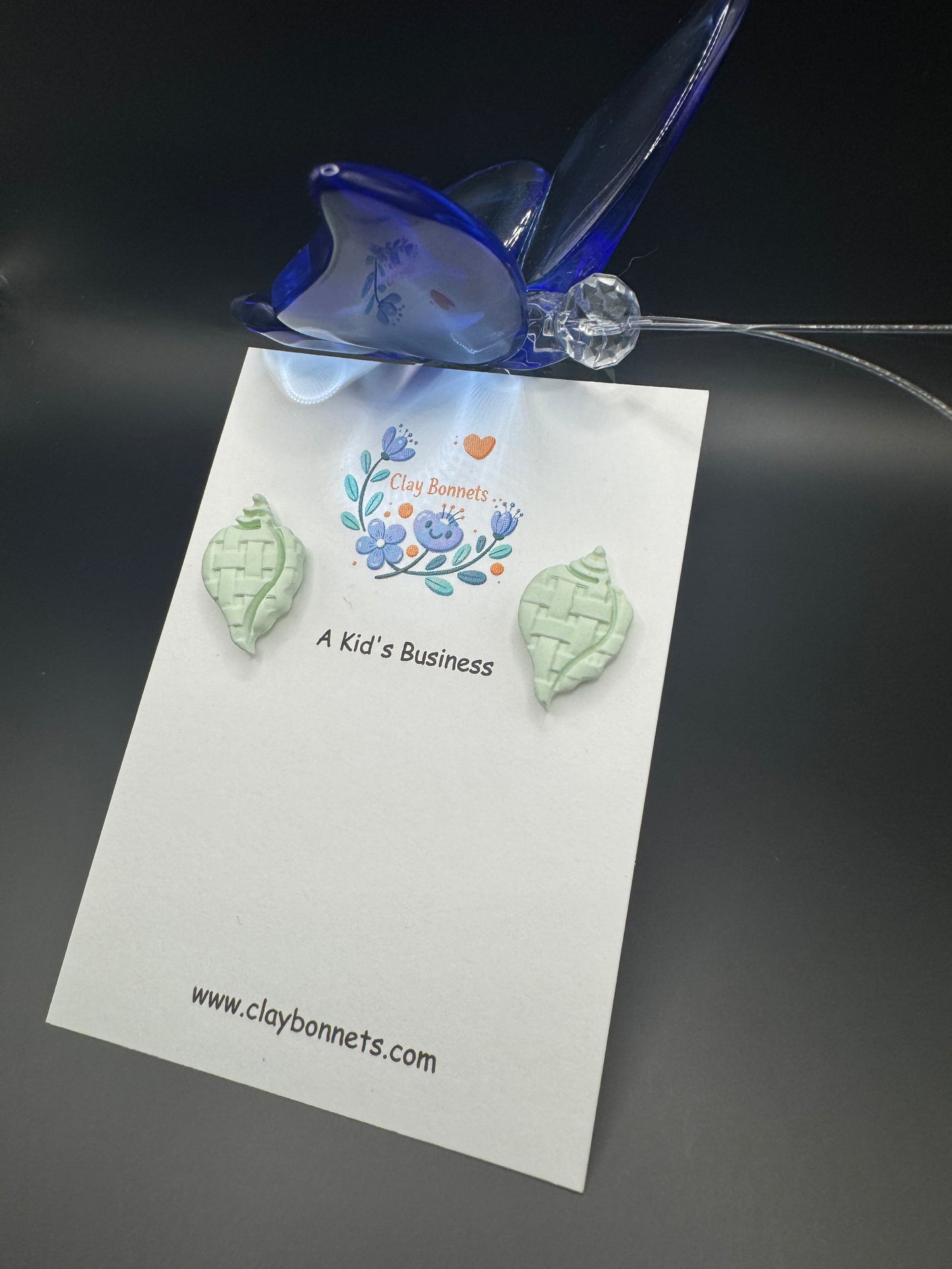 Pastel Green Clay Shells