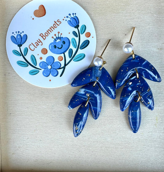 Lapis Lazuli statement earrings