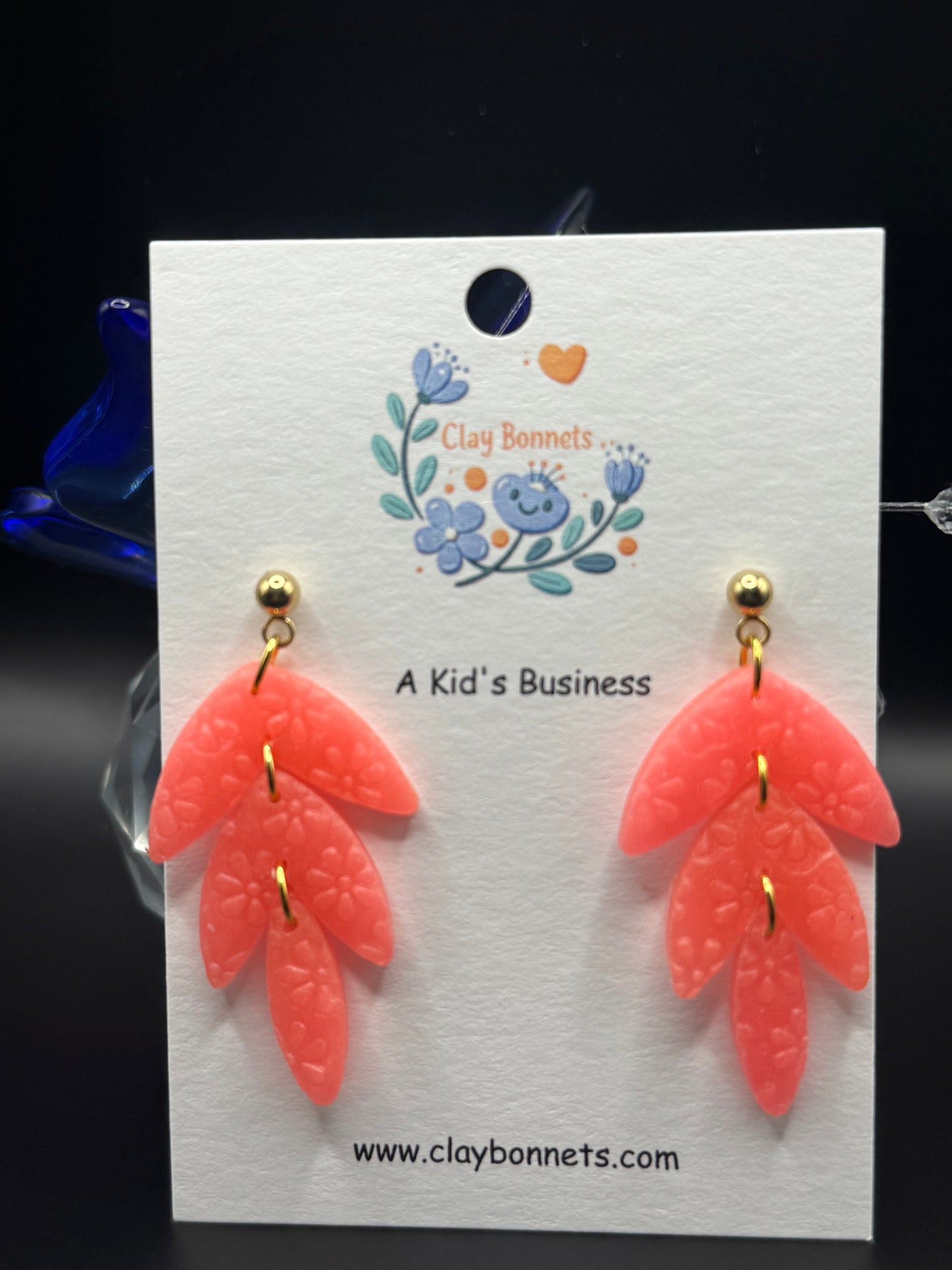 Coral Peach Earrings