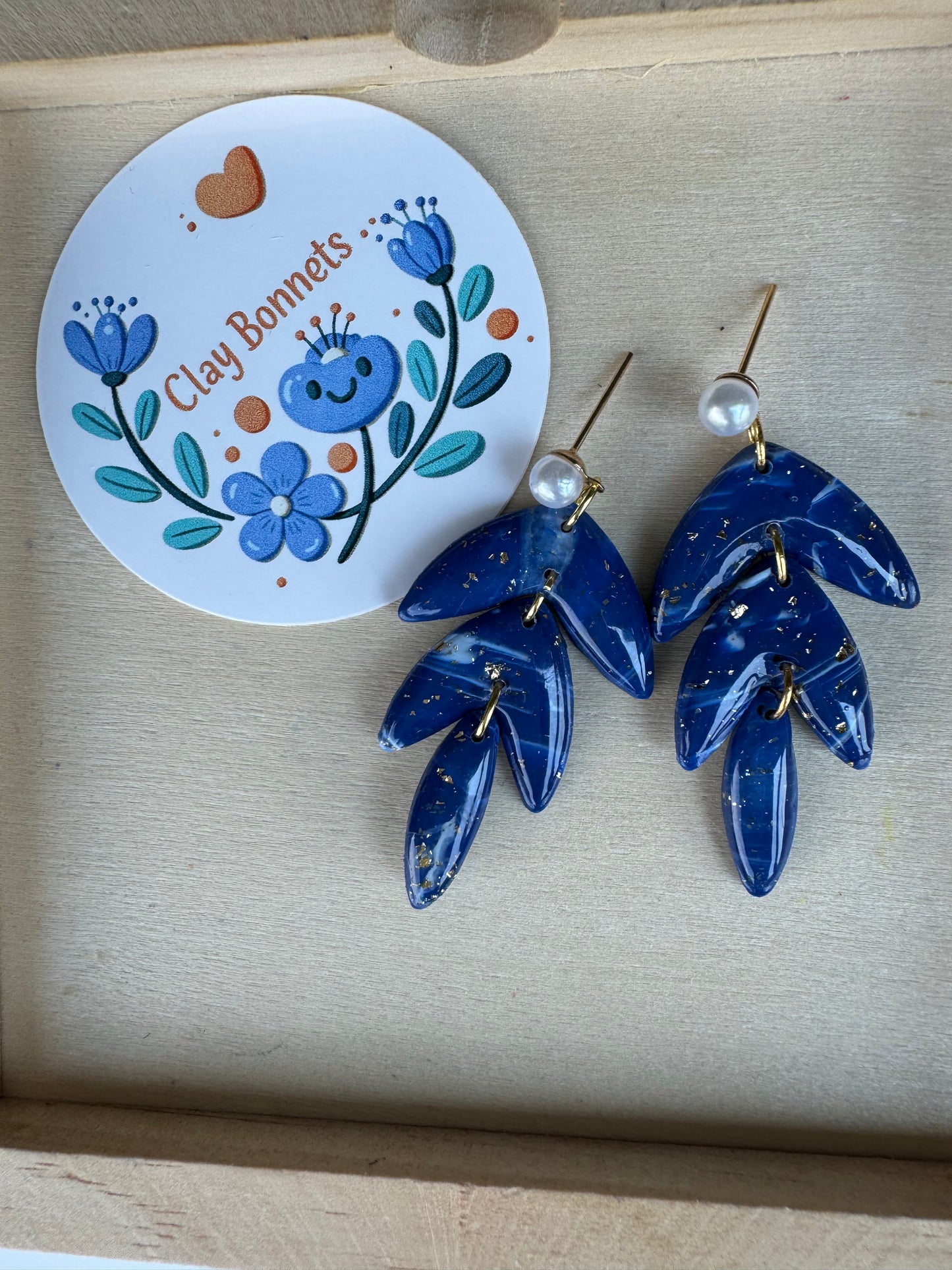 Lapis Lazuli statement earrings