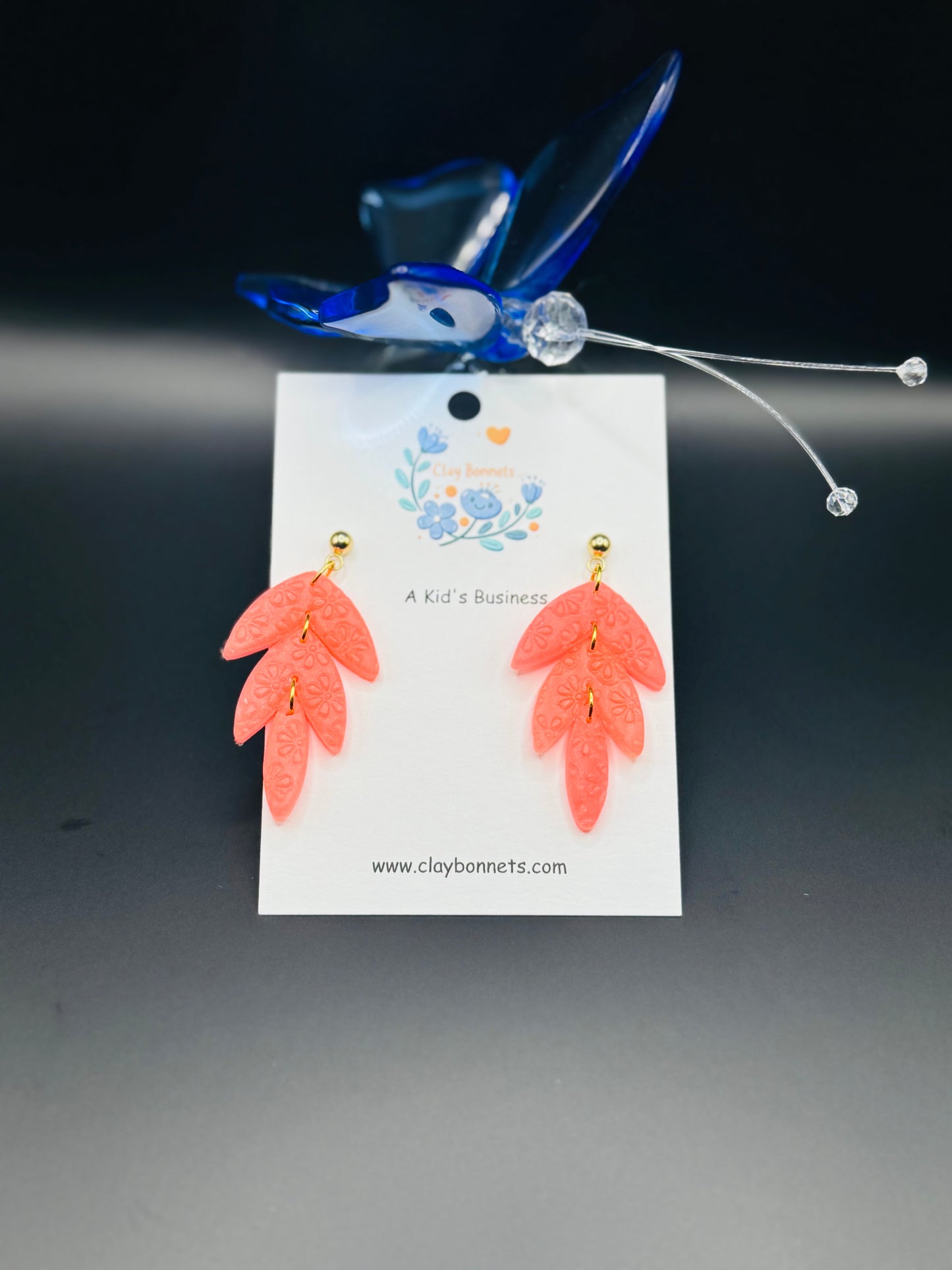 Coral Peach Earrings