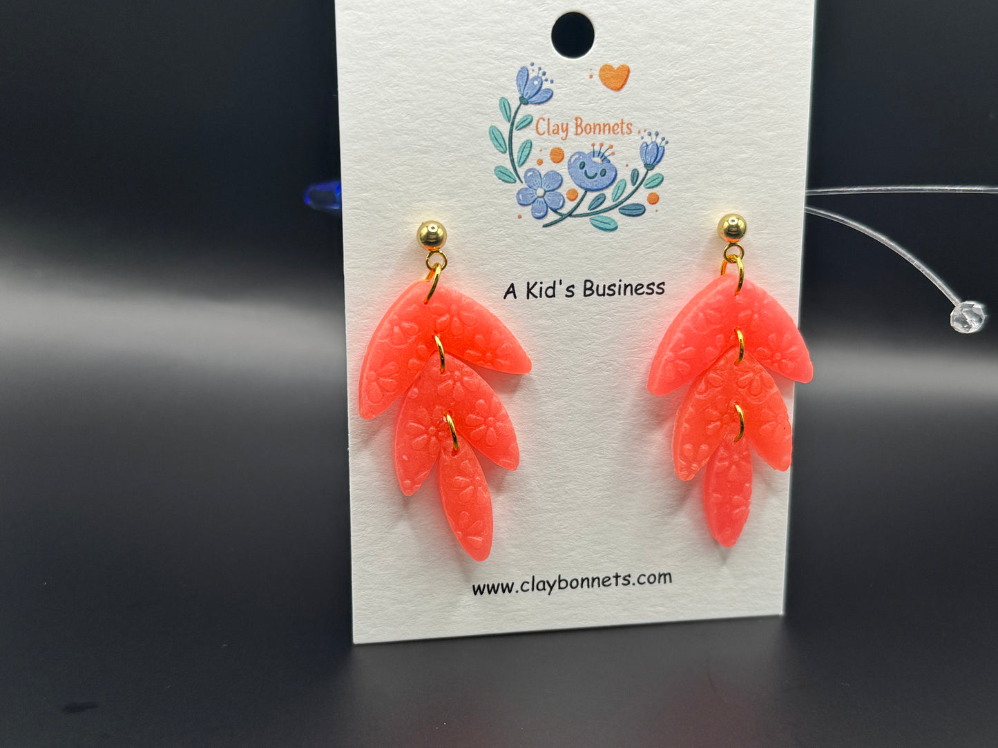 Coral Peach Earrings