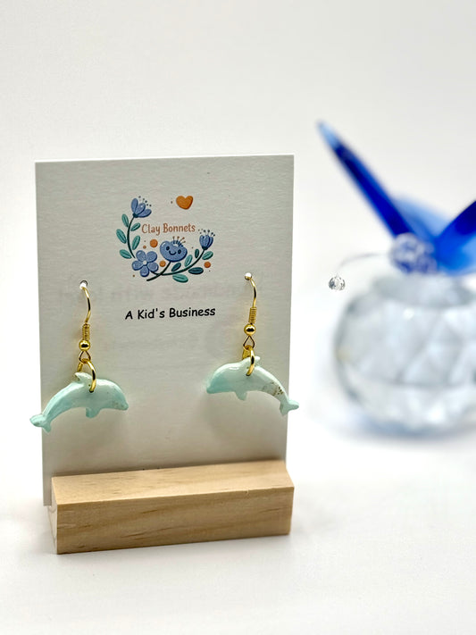 Turquoise Dolphin Earrings