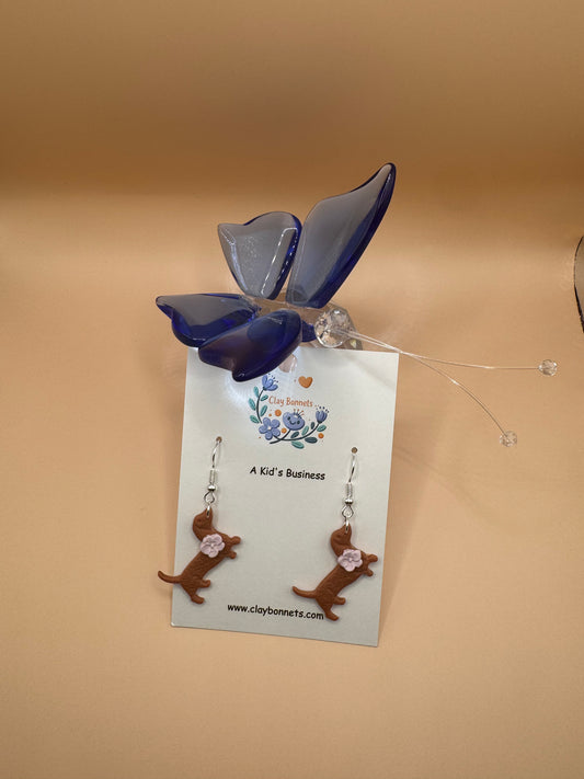 Dachshund with a Flower