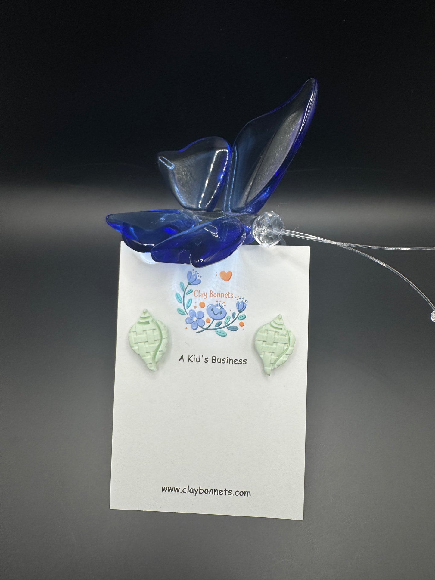 Pastel Green Clay Shells