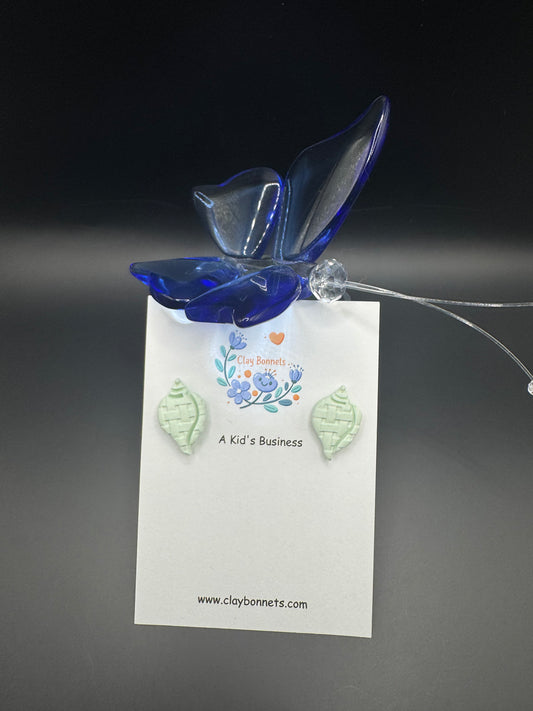 Pastel Green Clay Shells